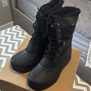 ALEADER Men’s Black Winter Boots